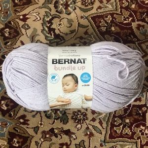 Skein of 8.8 oz yarn in the color lilac